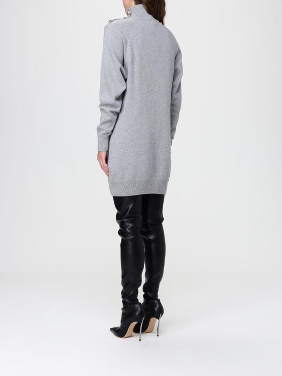 25FW 발망 롱 원피스 FF0R9382KI87 9UB Grey - BALMAIN