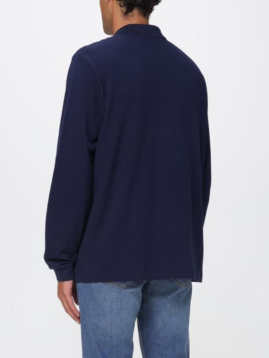 25FW 라코스테 클래식 롱슬리브 폴로 셔츠 L1312 166 Blue - LACOSTE