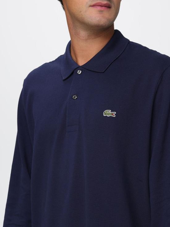25FW 라코스테 클래식 롱슬리브 폴로 셔츠 L1312 166 Blue - LACOSTE
