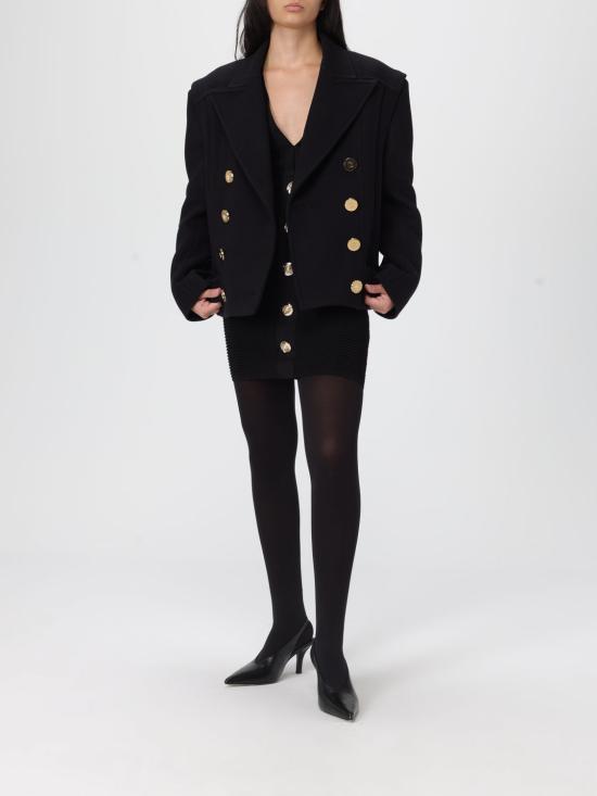 25FW 발망 코트 FF1UA095WD10 0PA Black - BALMAIN