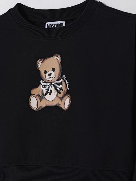 25FW [키즈] 모스키노 풀오버 HDF06GLDA16 60100 Black - MOSCHINO