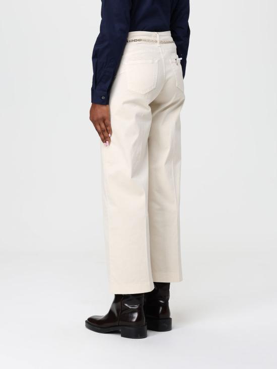 25FW 리우조 스트레이트 팬츠 MF5406T8191 20304 Natural - LIU JO