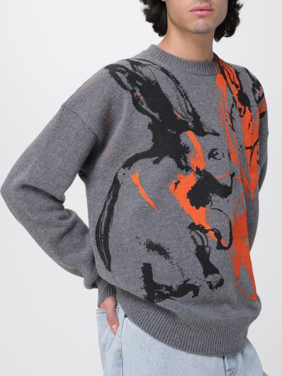 25FW 엠에스지엠 스웨터 3940MM203257597 96 Grey - MSGM