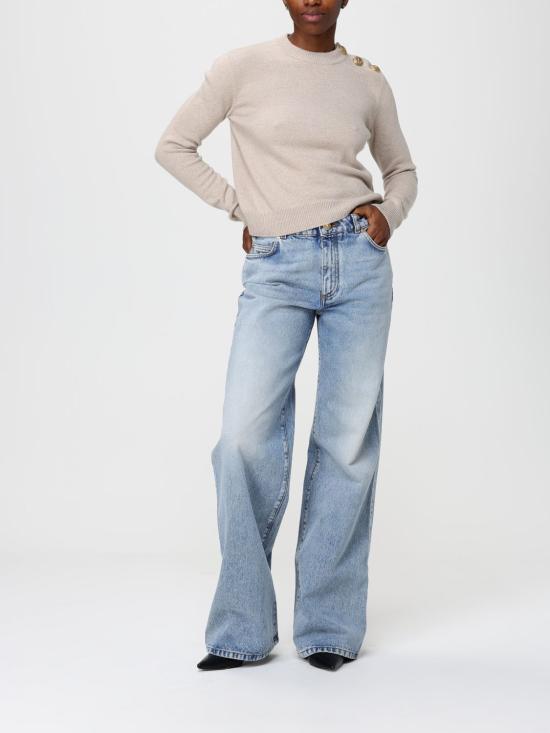 25FW 발망 스웨터 FF1KD095KI87 0BX Beige - BALMAIN