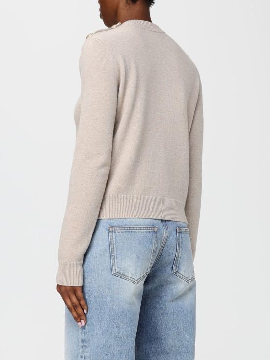 25FW 발망 스웨터 FF1KD095KI87 0BX Beige - BALMAIN