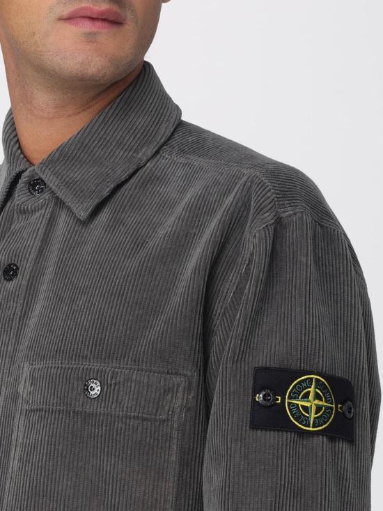 25FW 스톤 아일랜드 셔츠 1200012S0212 V006B Grey - STONE ISLAND