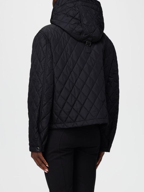 25FW 버버리 크롭 퀄티드 나일론 후드 자켓 8110329 Black - BURBERRY