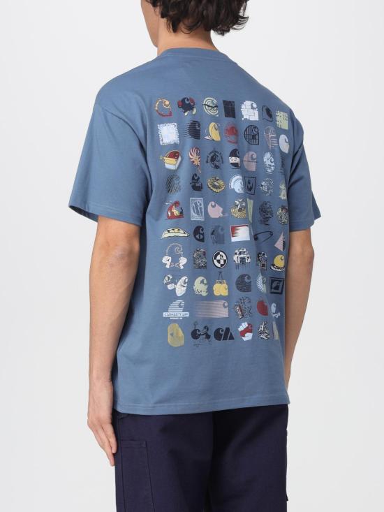 25FW 칼하트 WIP 반팔 티셔츠 I035439 33DXX Gnawed Blue - CARHARTT WIP