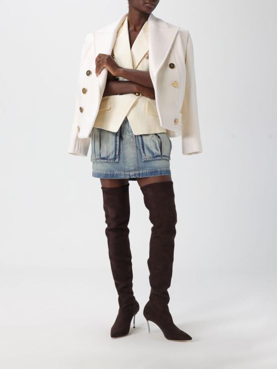 25FW 발망 베스트 FF1AG740VI29 0CF White - BALMAIN