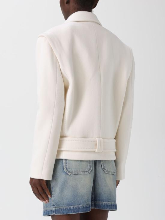 25FW 발망 코트 FF1UA095WB50 0FA White - BALMAIN