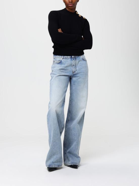 25FW 발망 데님 팬츠 FF0MI051DF97 6AW Blue - BALMAIN