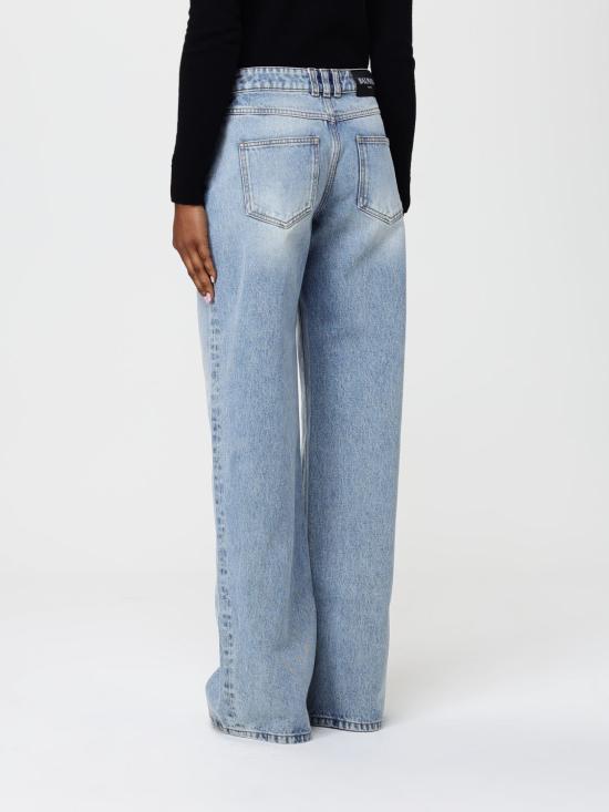 25FW 발망 데님 팬츠 FF0MI051DF97 6AW Blue - BALMAIN