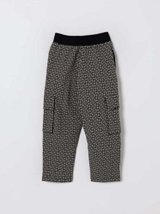 25FW [키즈] 발망 트레이닝/조거 팬츠 BX6Q50Z2411 106NE Cream - BALMAIN