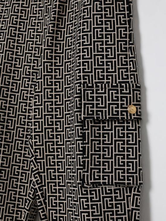 25FW [키즈] 발망 트레이닝/조거 팬츠 BX6Q50Z2411 106NE Cream - BALMAIN