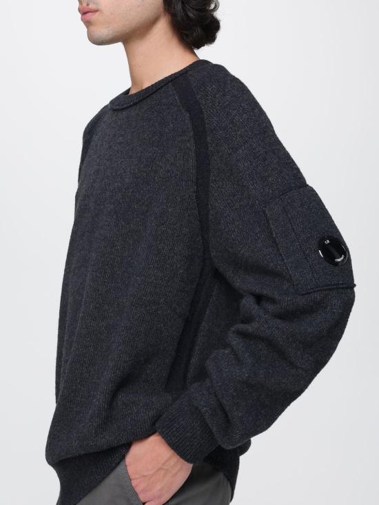 25FW 씨피 컴퍼니 스웨터 19CMKN252A006170A 978 Grey - C.P. COMPANY
