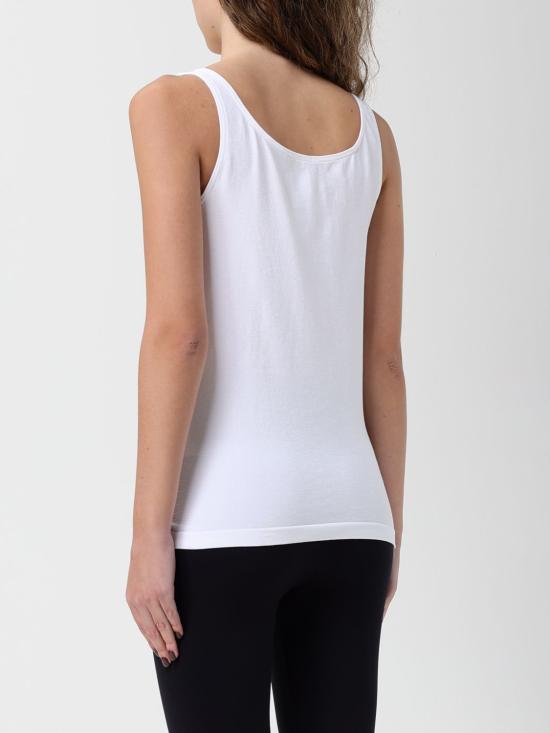 25FW 월포드 민소매 티셔츠 55045 1001 White - WOLFORD