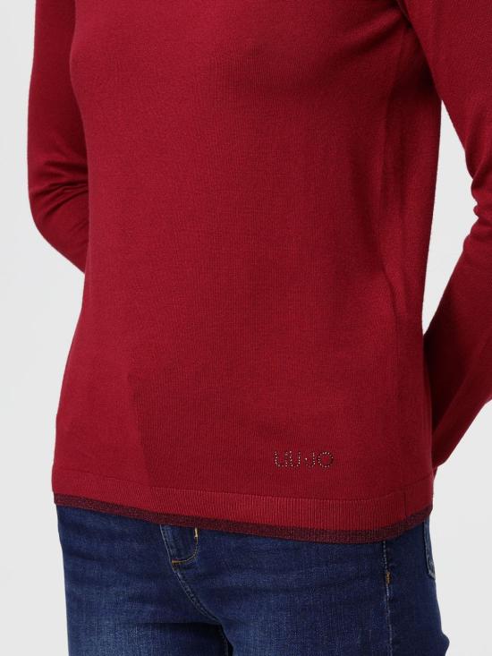 25FW 리우조 터틀넥 MF5229MS49I 91650 Red - LIU JO