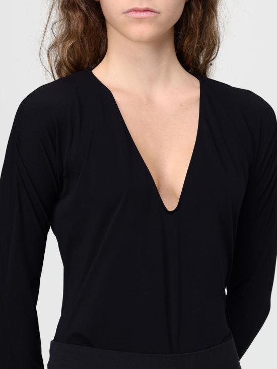 25FW 월포드 긴팔 티셔츠 79291 7005 Black - WOLFORD