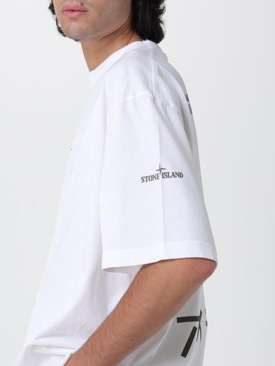 25FW 스톤 아일랜드 반팔 티셔츠 2100021S0236 V0001 White - STONE ISLAND