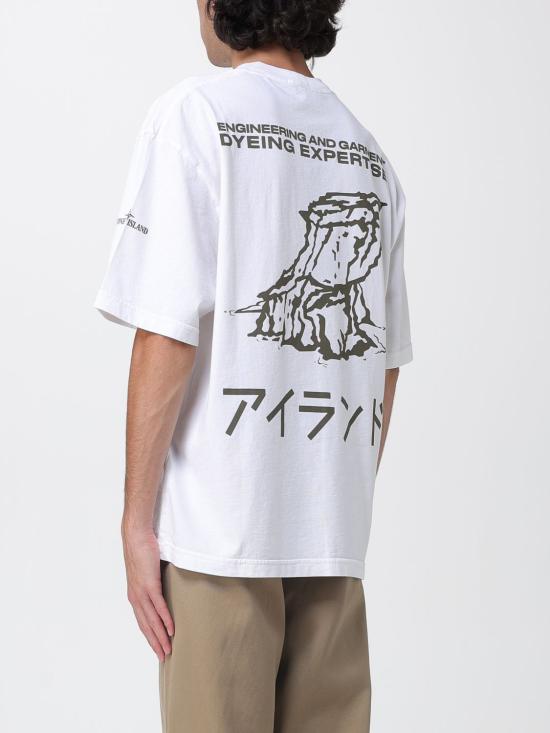 25FW 스톤 아일랜드 반팔 티셔츠 2100021S0236 V0001 White - STONE ISLAND