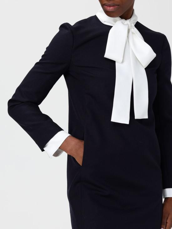 25FW 톰브라운 롱 원피스 FDSF38CF0582 415 Navy - THOM BROWNE