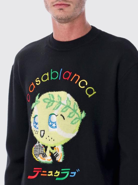 25FW 카사블랑카 스웨터 MAW25KW1099 01 Fa01 - CASABLANCA