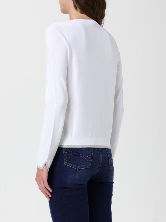 25FW 리우조 가디건 MF5225MS49I 10701 White - LIU JO