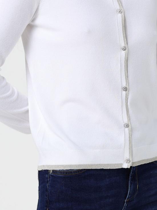 25FW 리우조 가디건 MF5225MS49I 10701 White - LIU JO