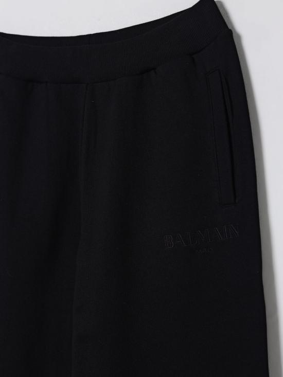 25FW [키즈] 발망 트레이닝/조거 팬츠 BX6Q20Z3183 930NE Black - BALMAIN