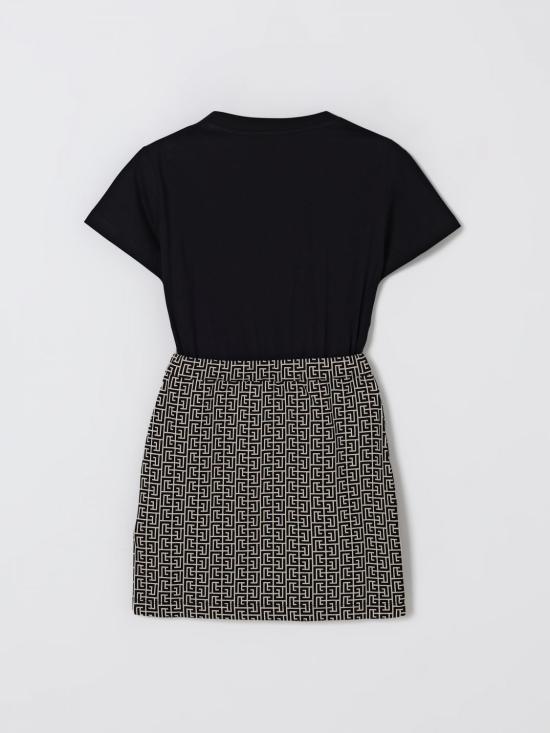 25FW [키즈] 발망 원피스 BX1A21Z2411 106NEA Black - BALMAIN