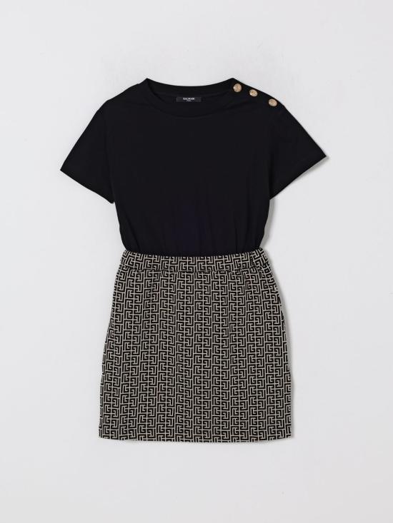 25FW [키즈] 발망 원피스 BX1A21Z2411 106NEA Black