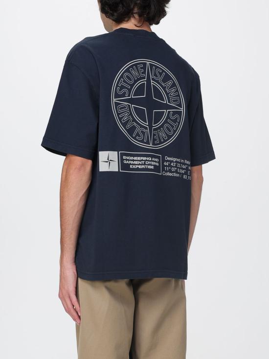 25FW 스톤 아일랜드 반팔 티셔츠 2100037S0241 V0020 Blue - STONE ISLAND