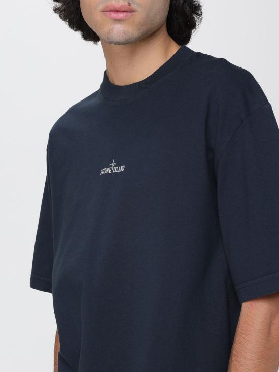 25FW 스톤 아일랜드 반팔 티셔츠 2100037S0241 V0020 Blue - STONE ISLAND