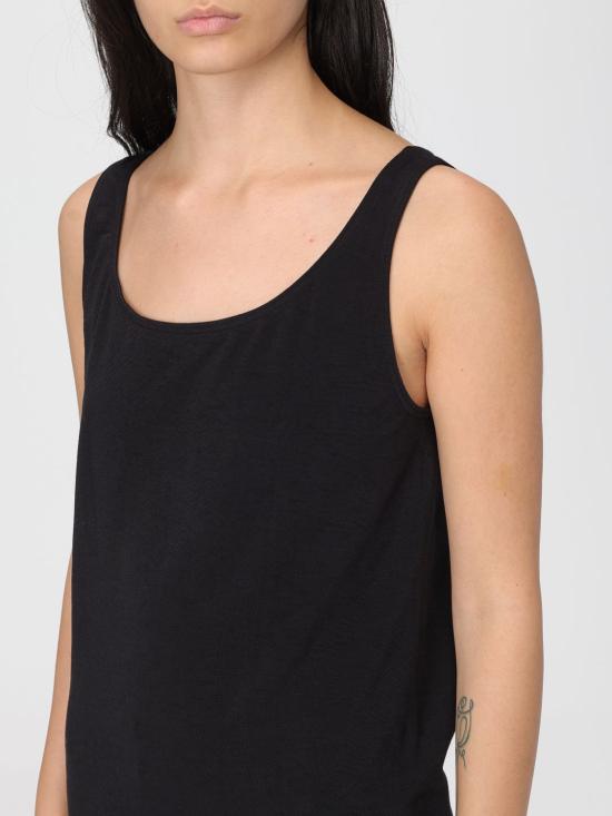 25FW 월포드 민소매 티셔츠 55045 7005 Black - WOLFORD