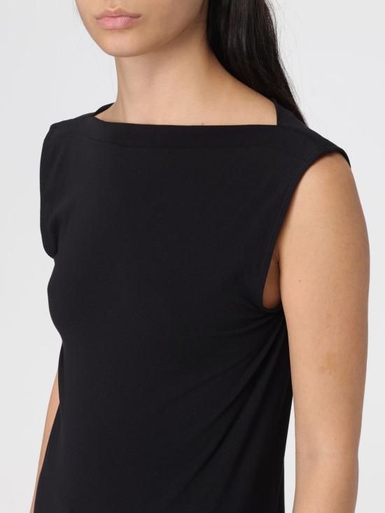 25FW 월포드 민소매 티셔츠 56219 7005 Black - WOLFORD