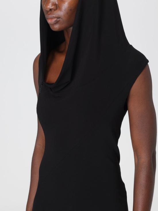 25FW 뮈글러 롱 원피스 25F1RO17796026 1999 Black - MUGLER