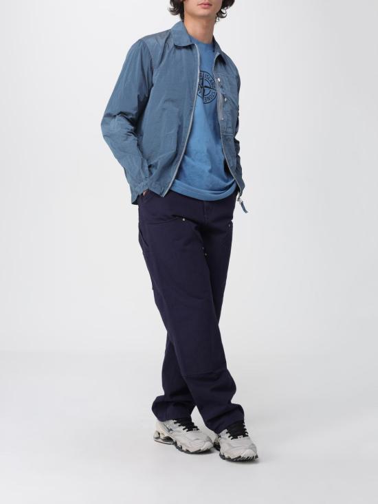 25FW 스톤 아일랜드 반팔 티셔츠 2100021S0235 V002B Gnawed Blue - STONE ISLAND