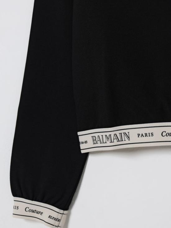25FW [키즈] 발망 풀오버 BX4B90J0371 930AV Black - BALMAIN