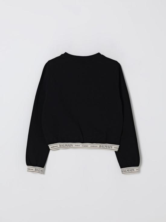 25FW [키즈] 발망 풀오버 BX4B90J0371 930AV Black - BALMAIN