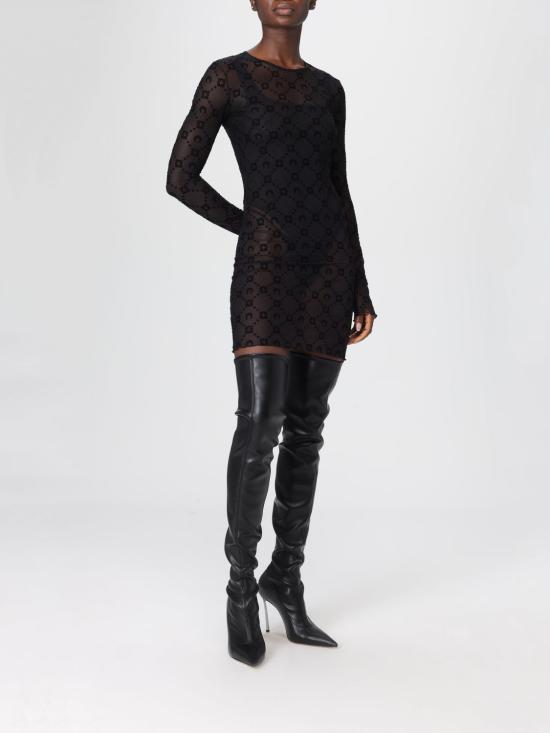 25FW 마린세르 롱 원피스 WDR267ACJER0005 BK99 Black - MARINE SERRE