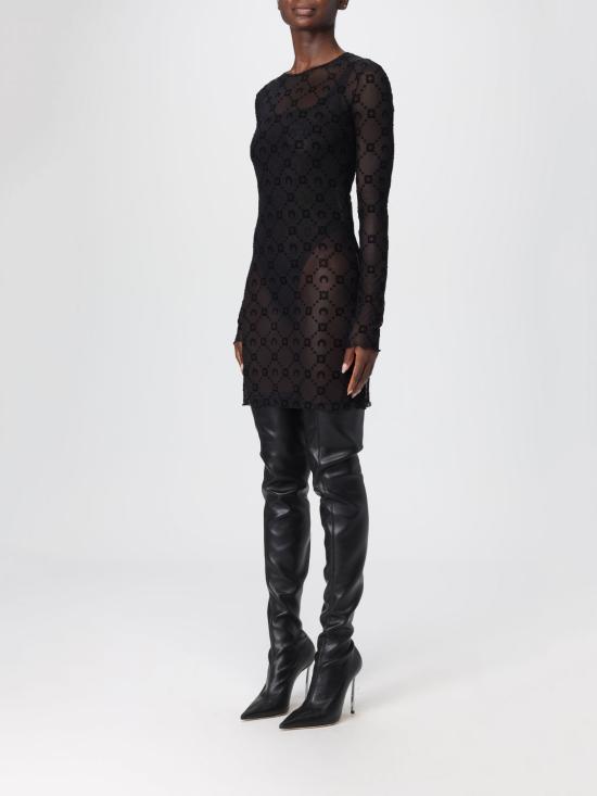 25FW 마린세르 롱 원피스 WDR267ACJER0005 BK99 Black - MARINE SERRE