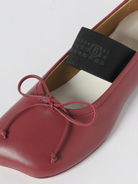 25FW MM6 메종마르지엘라 아나토믹 뉴메릭 발레리나 플랫 슈즈 S59WZ0099P3628 T5085 Red - MM6 MAISON MARGIELA