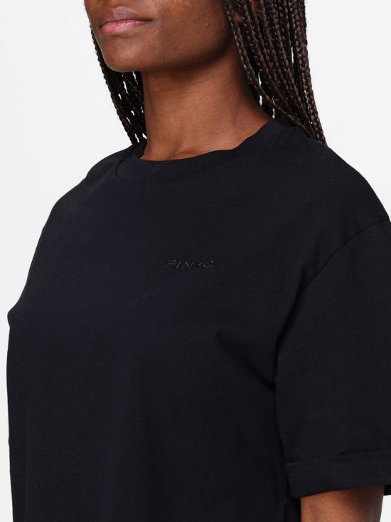 25FW 핑코 반팔 티셔츠 104882A2HN Z99 Black - PINKO