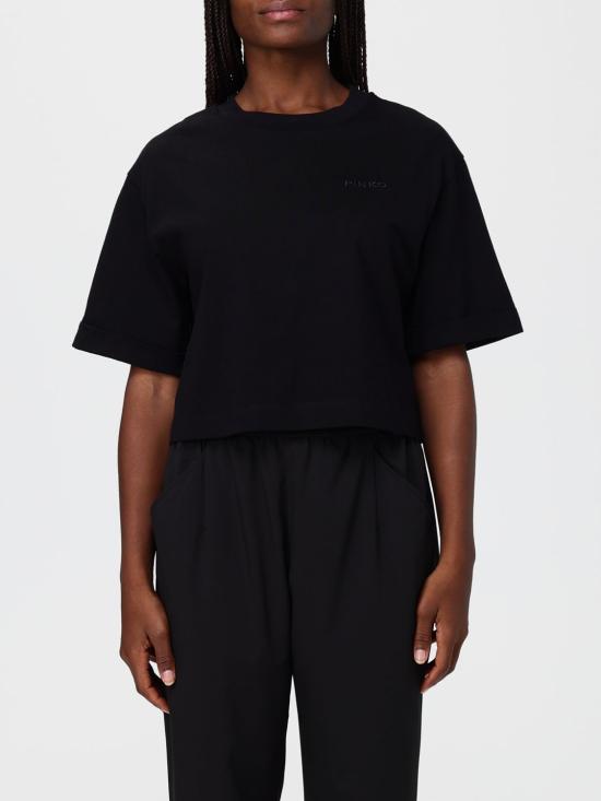 25FW 핑코 반팔 티셔츠 104882A2HN Z99 Black