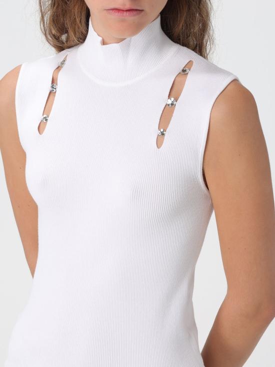 25FW 리우조 터틀넥 MF5033MS99E 10701 White - LIU JO