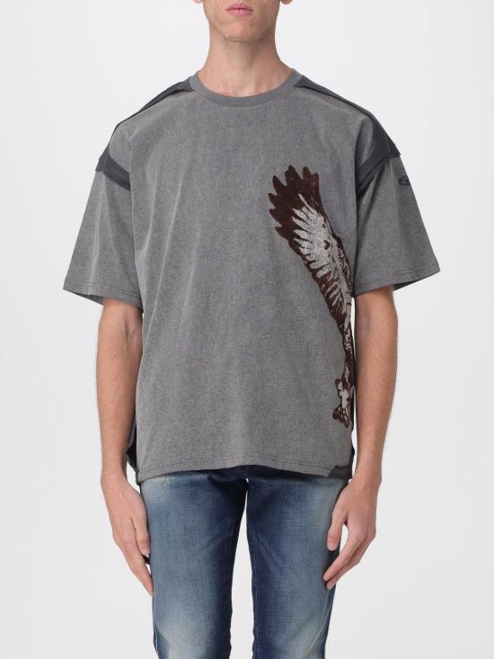 25FW 디젤 반팔 티셔츠 A193210KIBX 93RA Grey