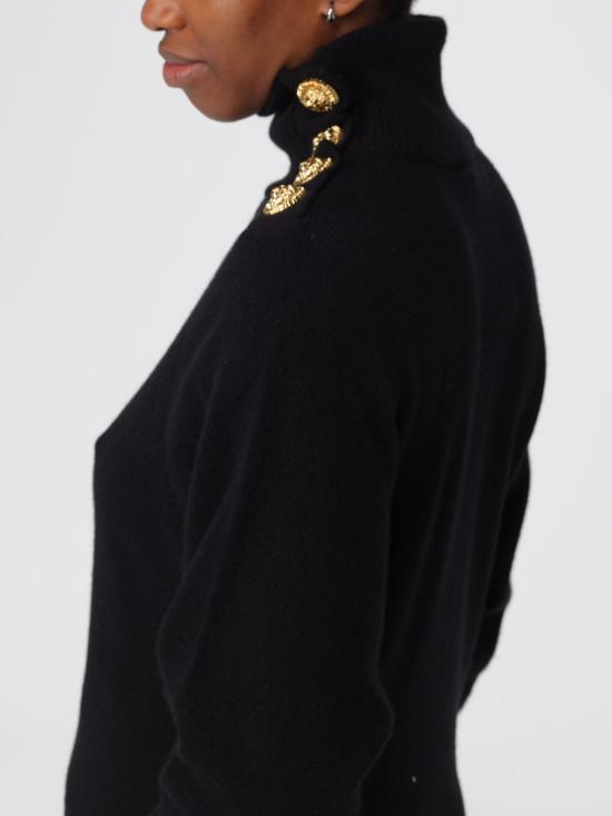 25FW 발망 스웨터 FF0KF100KI87 0PA Black - BALMAIN