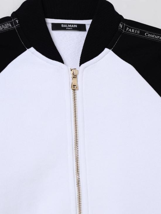 25FW [키즈] 발망 풀오버 BX4P90Z3183 100NE White - BALMAIN