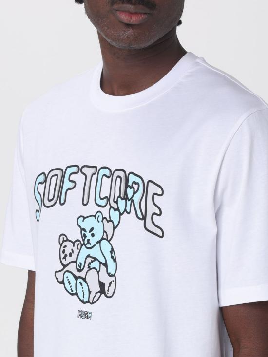 25FW 엠에스지엠 반팔 티셔츠 3940MM95SE257570 01 White - MSGM