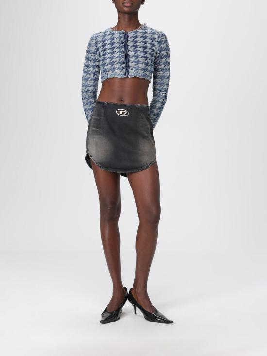 25FW 디젤 엠 헬라 크롭 탑 A214450EGCA 8ATA Blue - DIESEL